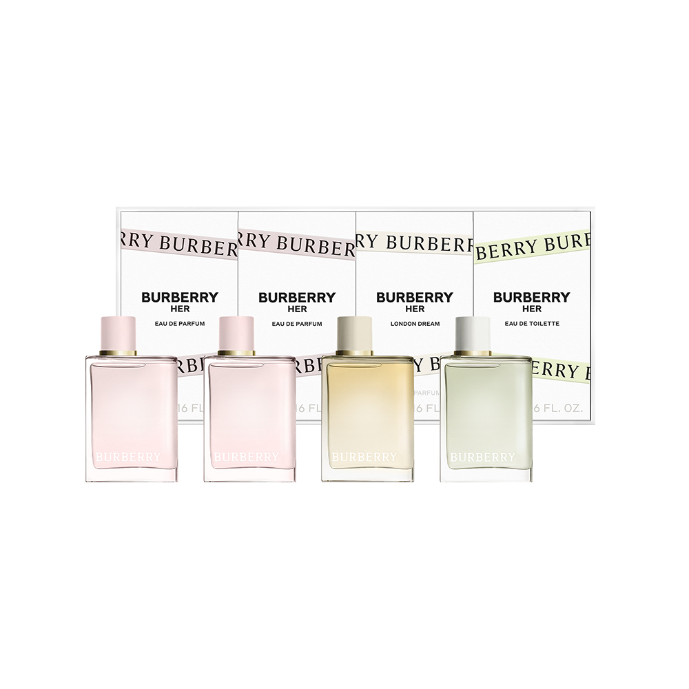 BURBERRY TRAVEL RETAIL EXCLUSIVE MINIATURE SET 5ML X 4